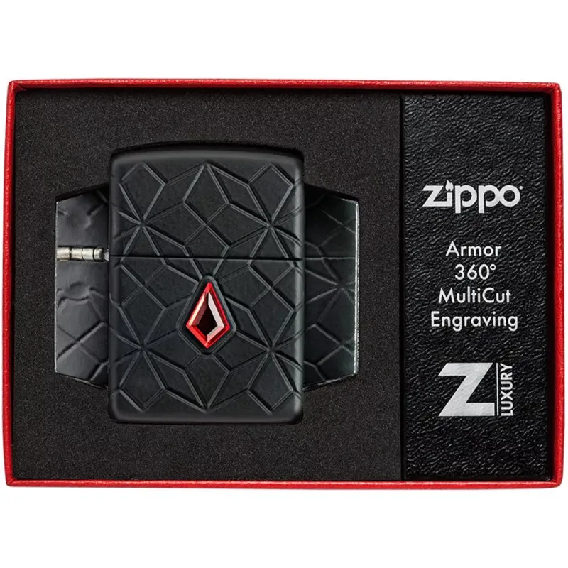 Зажигалка армированная бензиновая Zippo Armor® Diamond Pattern Design (46756)