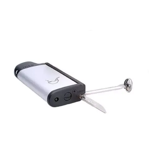 Зажигалка газовая кремниевая для трубки с инструментами IMCO Chic 4 Pipe Flint Silver серебристая (IM1800002)