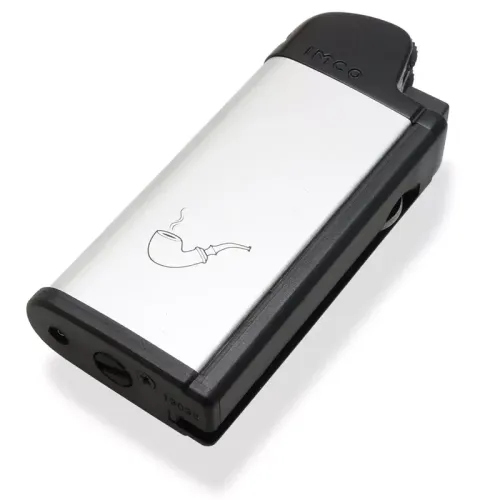 Зажигалка газовая кремниевая для трубки с инструментами IMCO Chic 4 Pipe Flint Silver серебристая (IM1800002)