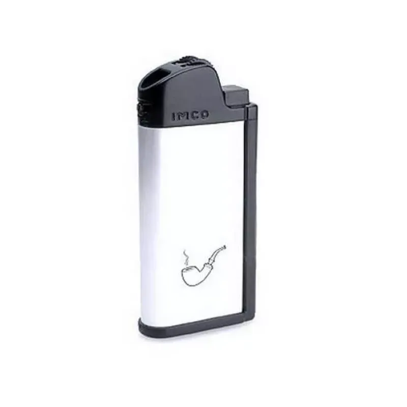 Зажигалка газовая кремниевая для трубки с инструментами IMCO Chic 4 Pipe Flint Silver серебристая (IM1800002)