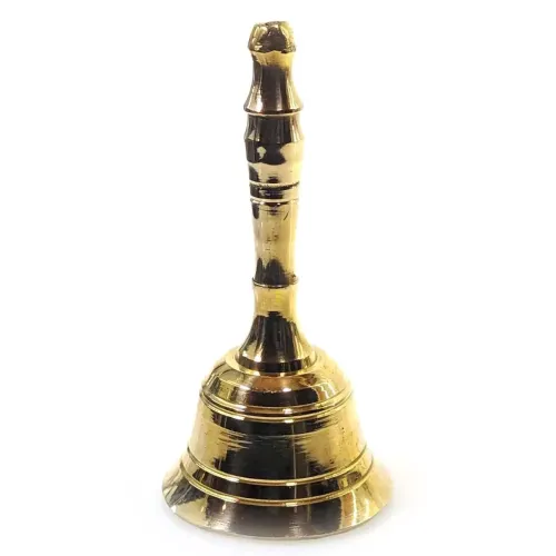 Другое Колокольчик с ручкой бронзовый h-11 см, диаметр 5,5, золотистый (DN25870)