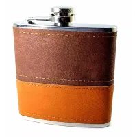 Фляга None з нержавіючої сталі 170 мл Коричнева (DN32853)
