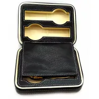 Футляр для хранения 4 шт наручных часов на молнии 4 шт черный (DN32752)