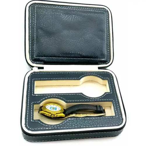 Футляри Футляр для зберігання 4 шт наручних годинників на блискавці 4 шт чорний (DN32752)