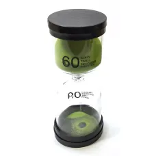 Часы песочные на 60 минут 13х5.5х5.5 см зеленый песок (DN32073B)