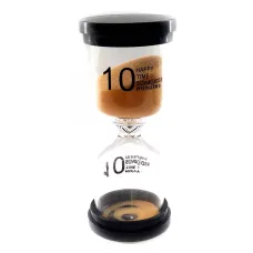 Годинник пісочний None на 10 хвилин 10.5х4.5х4.5 см Помаранчевий пісок (DN32239)