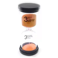 Годинник пісочний None на 3 хвилини 10.5х4.5х4.5 см Помаранчевий пісок (DN32241D)