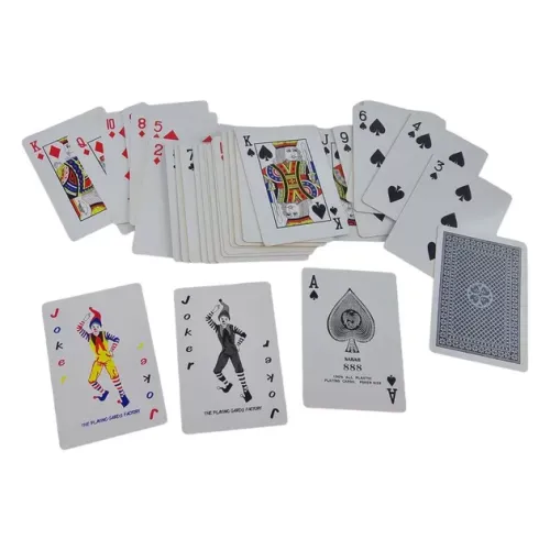 Игральные карты Карты игральные пластиковые в футляре 54 шт (9,7 х9х2, 3 см) синяя рубашка (DN23940A)