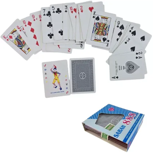 Игральные карты Карты игральные пластиковые в футляре 54 шт (9,7 х9х2, 3 см) синяя рубашка (DN23940A)