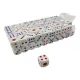 Кубики (дайсы) Кости игральные 100 штук 15х15х15 мм, пластик (14,7x7,3 x2,9 см) запайка пленка (DN36195)