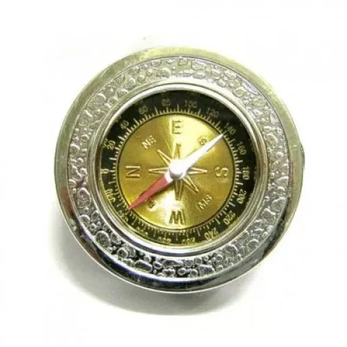 Компасы, лупы Компас в китайском стиле Дракон диаметр 6,5 см серебристый (DN25419)