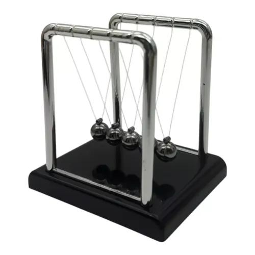 Приниматели решений и антистрессы Маятник Шары Ньютона мини антистресс инерционные (9,3х9х9 см) черные (DN19357N1)