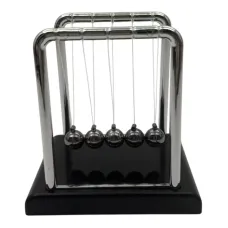 Маятник Шары Ньютона мини антистресс инерционные (9,3х9х9 см) черные (DN19357N1)