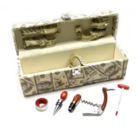 Набір для вина на 5 предметів у футлярі, еко-шкіра (DN26379)