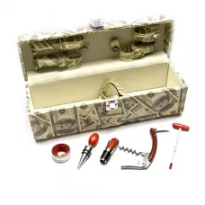 Набір для вина на 5 предметів у футлярі, еко-шкіра (DN26379)