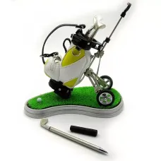 Письмовий набір "Гольф" (Pul Cart) 20х20,5х11,5 см, три клюшки-ручки (DN18632)