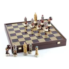 Шахи Manopoulos Греко-римські в дерев'яному футлярі 47 х 47 см Коричневі (SKK1BRO)