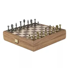 Шахи Manopoulos Staunton класичні фігури 27х27 см Коричневий (SKW32Z30K)