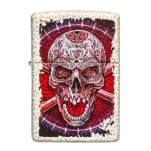 Бензиновые зажигалки Зажигалка бензиновая Zippo Skull Design (49410) Бензиновые зажигалки Зажигалка бензиновая Zippo Skull Design (49410)