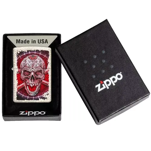 Бензиновые зажигалки Зажигалка бензиновая Zippo Skull Design (49410) Бензиновые зажигалки Зажигалка бензиновая Zippo Skull Design (49410)
