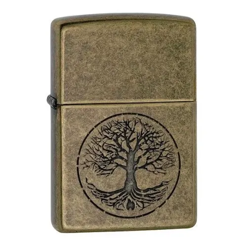 Бензинові запальнички Запальничка Zippo Tree of Life Бронзова (29149)