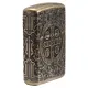 Бензиновые зажигалки Запальничка армована бензинова Zippo Armor® St. Benedict Antique Brass (29719)