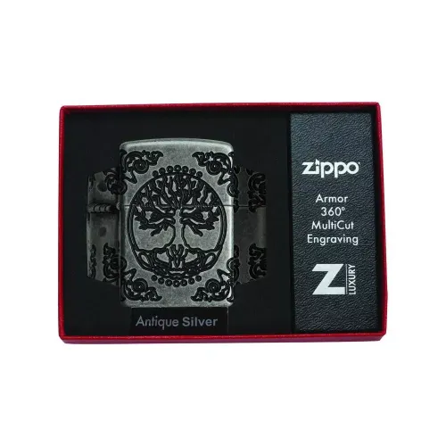 Бензиновые зажигалки Зажигалка бензиновая армированная ZIPPO Armor® Tree of Life (29670) Бензиновые зажигалки Зажигалка бензиновая армированная ZIPPO Armor® Tree of Life (29670)