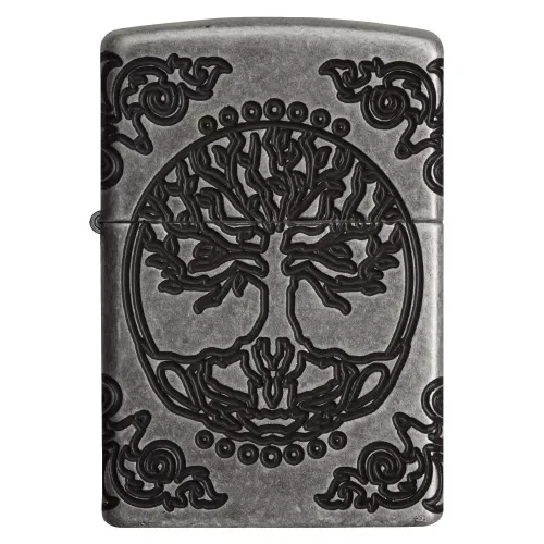 Бензиновые зажигалки Зажигалка бензиновая армированная ZIPPO Armor® Tree of Life (29670) Бензиновые зажигалки Зажигалка бензиновая армированная ZIPPO Armor® Tree of Life (29670)