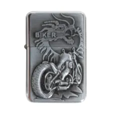 Запальничка бензинова Champ Bike Lighter дракон та байк (40400300B)