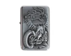 Зажигалка бензиновая Champ Bike Lighter дракон и байк (40400300B)