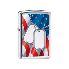 Запальничка бензинова "ZIPPO" FLAG & DOG TAG (28291)