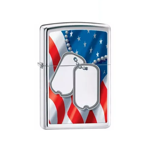 Бензинові запальнички Запальничка бензинова "ZIPPO" FLAG & DOG TAG (28291)