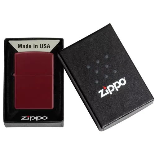 Бензинові запальнички Запальничка бензинова Zippo Reg Merlot Matte Червона (46021) Бензинові запальнички Запальничка бензинова Zippo Reg Merlot Matte Червона (46021)