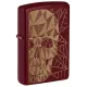 Бензинові запальнички Запальничка бензинова ZIPPO Reg Merlot Matte Geometric Skull Design червоний (46835)