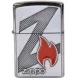 Бензиновые зажигалки Зажигалка бензиновая ZIPPO Z Flame, подарочная бархатная коробочка (29104)