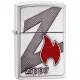 Бензиновые зажигалки Зажигалка бензиновая ZIPPO Z Flame, подарочная бархатная коробочка (29104)