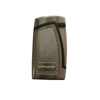 Запальничка для сигар газова подвійне турбо, пробійник Silver Match Bowroad чорний лід (40674273DRI)