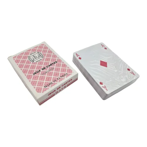 Карты игральные пластиковые 56 шт "Jeux De Cartes RAMI" красная рубашка 4 индекса (DN36199)