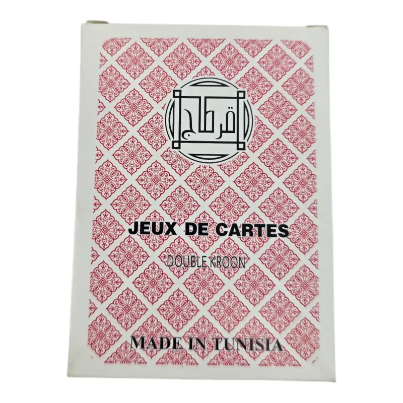 Карти гральні пластикові 56 шт "Jeux De Cartes RAMI" червона сорочка 4 індекси (DN36199)