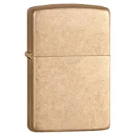 Зажигалка бензиновая армированная ZIPPO Armor® Gold Tumbled Brass золотистая (28496)