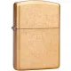 Зажигалка бензиновая армированная ZIPPO Armor® Gold Tumbled Brass золотистая (28496)