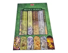 Подарунковий набір пахощів 6 ароматів Money Series Hexa Gift Pack Грошова серія, 6 упаковок по 20 паличок (DN36546)