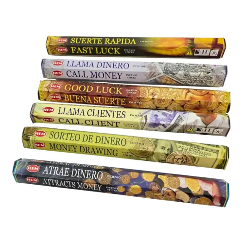 Подарунковий набір пахощів 6 ароматів Money Series Hexa Gift Pack Грошова серія, 6 упаковок по 20 паличок (DN36546)