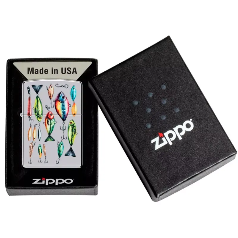 Зажигалка бензиновая Zippo Fishing Hooks Design (46319)