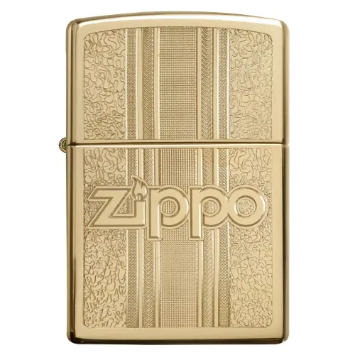 Запальничка бензинова ZIPPO" Zippo and Pattern Design, золотиста (29677)