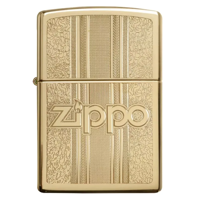 Запальничка бензинова ZIPPO" Zippo and Pattern Design, золотиста (29677)