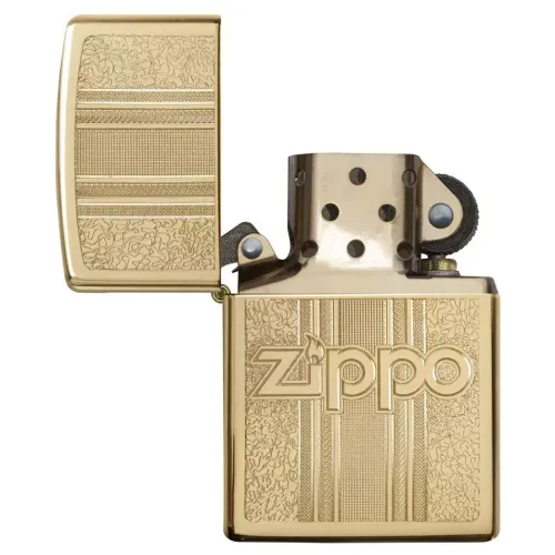 Запальничка бензинова ZIPPO" Zippo and Pattern Design, золотиста (29677)