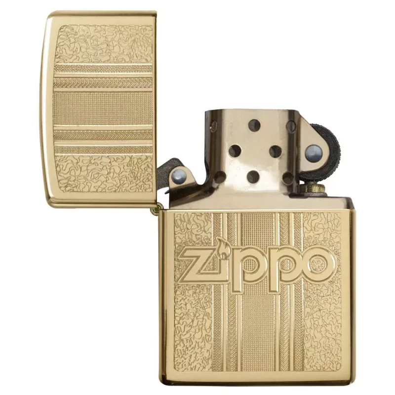 Запальничка бензинова ZIPPO" Zippo and Pattern Design, золотиста (29677)