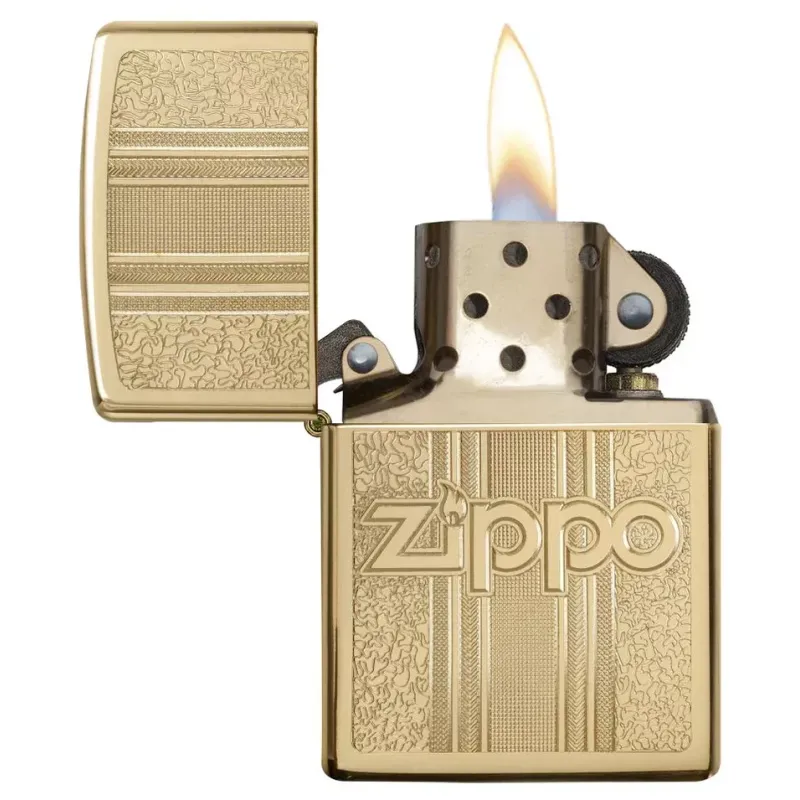 Запальничка бензинова ZIPPO" Zippo and Pattern Design, золотиста (29677)