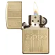 Запальничка бензинова ZIPPO" Zippo and Pattern Design, золотиста (29677)